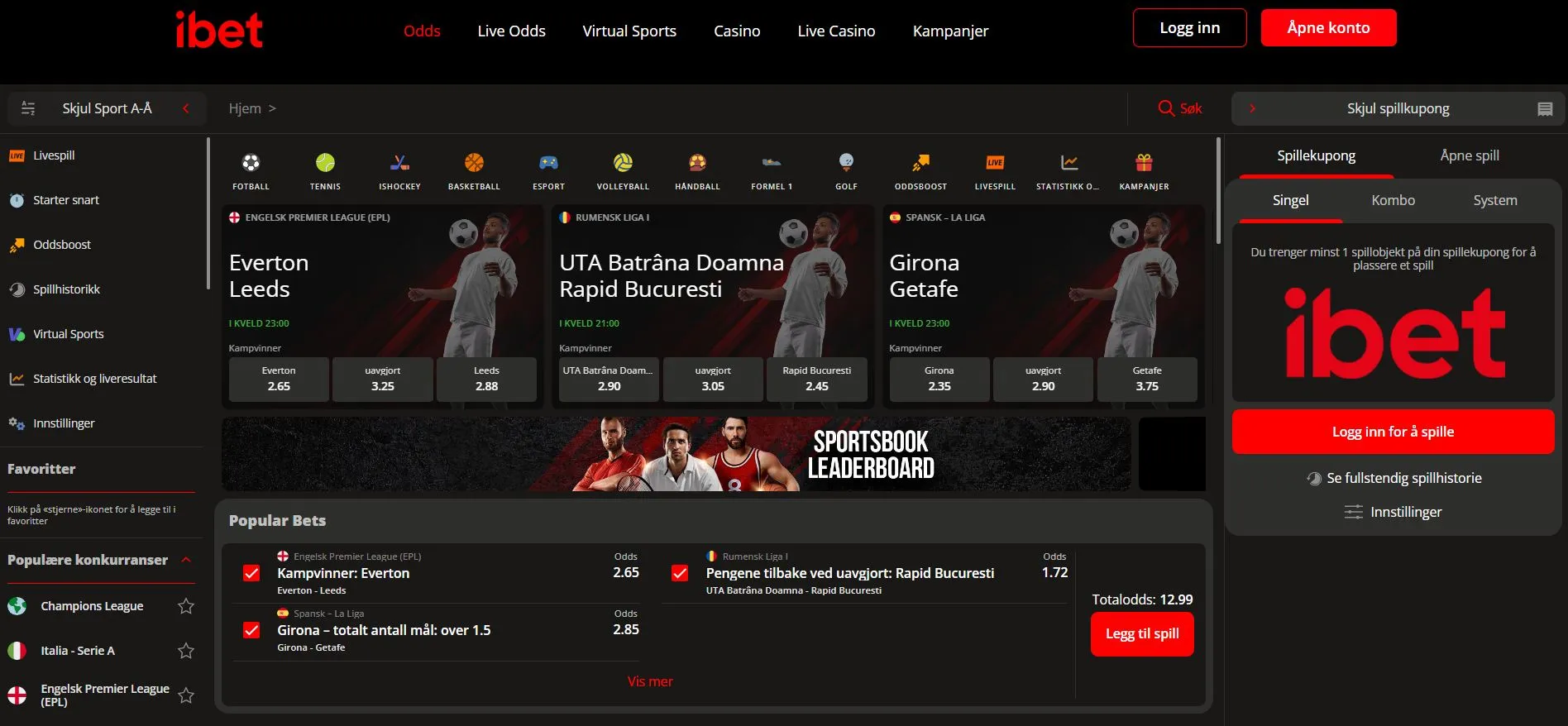 Bonuser og kampanjer Bonuser og kampanjer